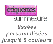 Étiquettes pour vêtements, étiquettes personnalisées sur mesure, étiquettes tissées jusqu'à 8 couleurs, étiquettes CMJN, rubans, écussons